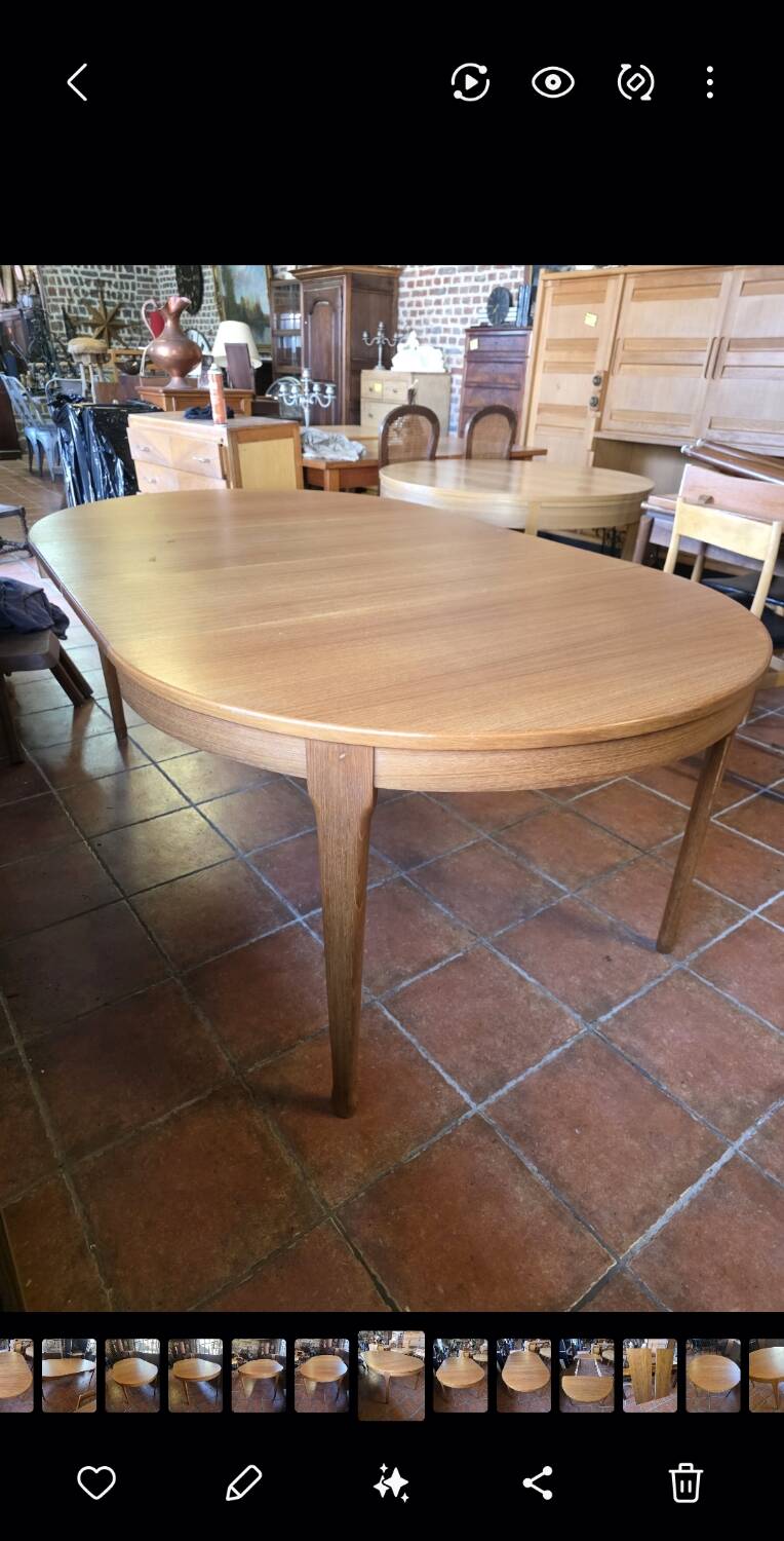 Scandinavian extendable teak table from the 1960s.