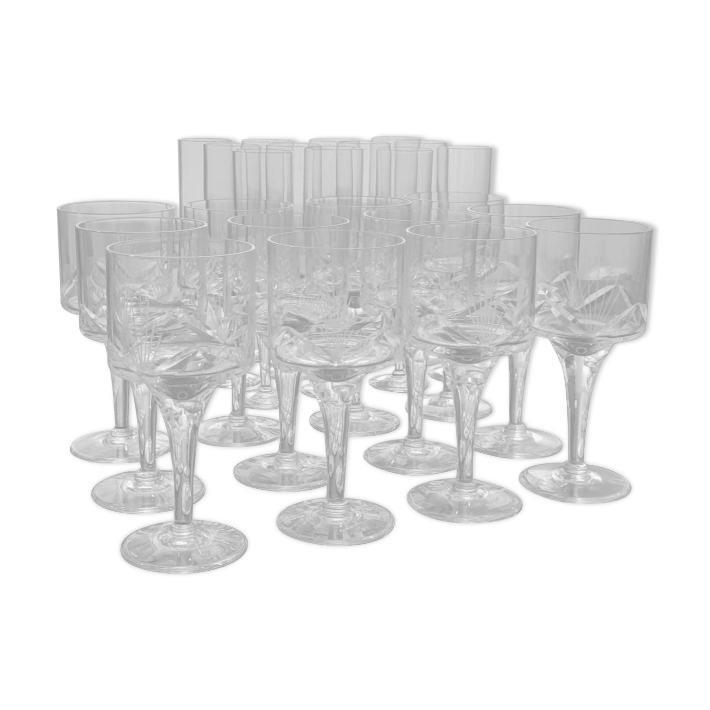 Crystal glass service