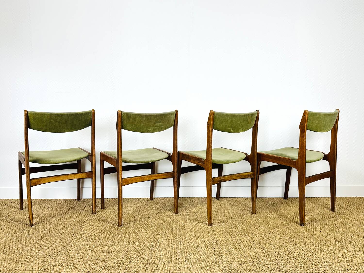 4 chaises danoise en palissandre 1960