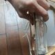 Vintage crystal wall sconce