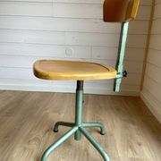 Vintage Stella 1950 school desk and swivel chair set