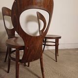 Set of 3 Baumann Mouette bistro chairs