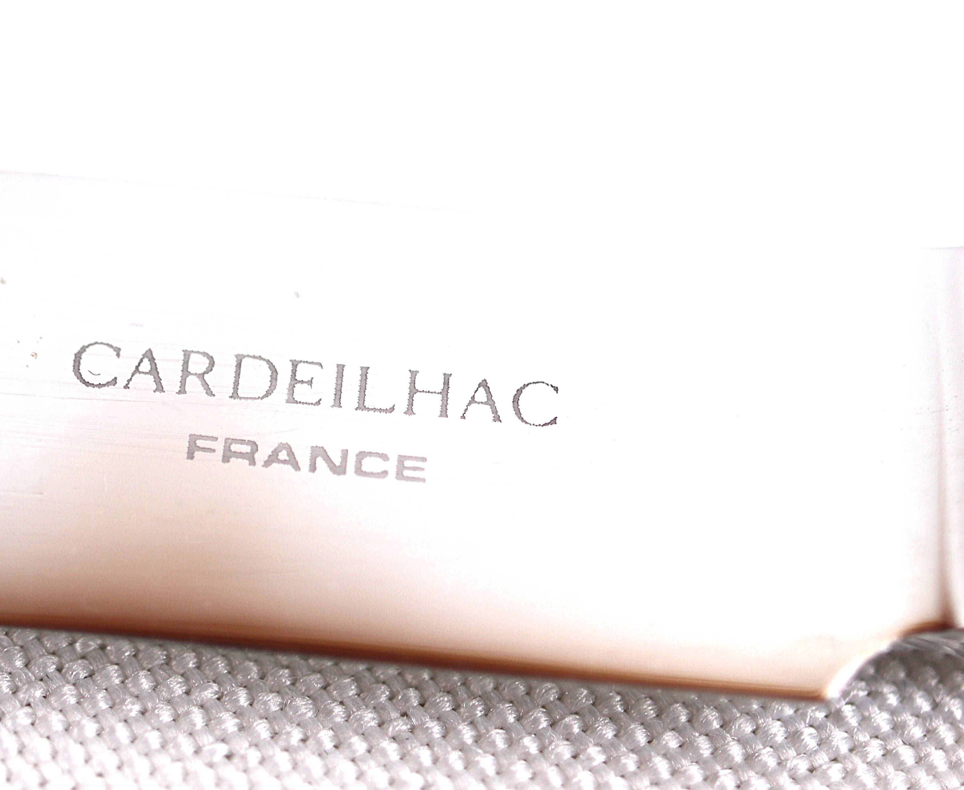 Cardeilhac, Christofle, 12 cheese knives, dessert, Minerva silver, Uniplat.