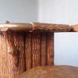 Bar style wood crude mountain cabin 1970