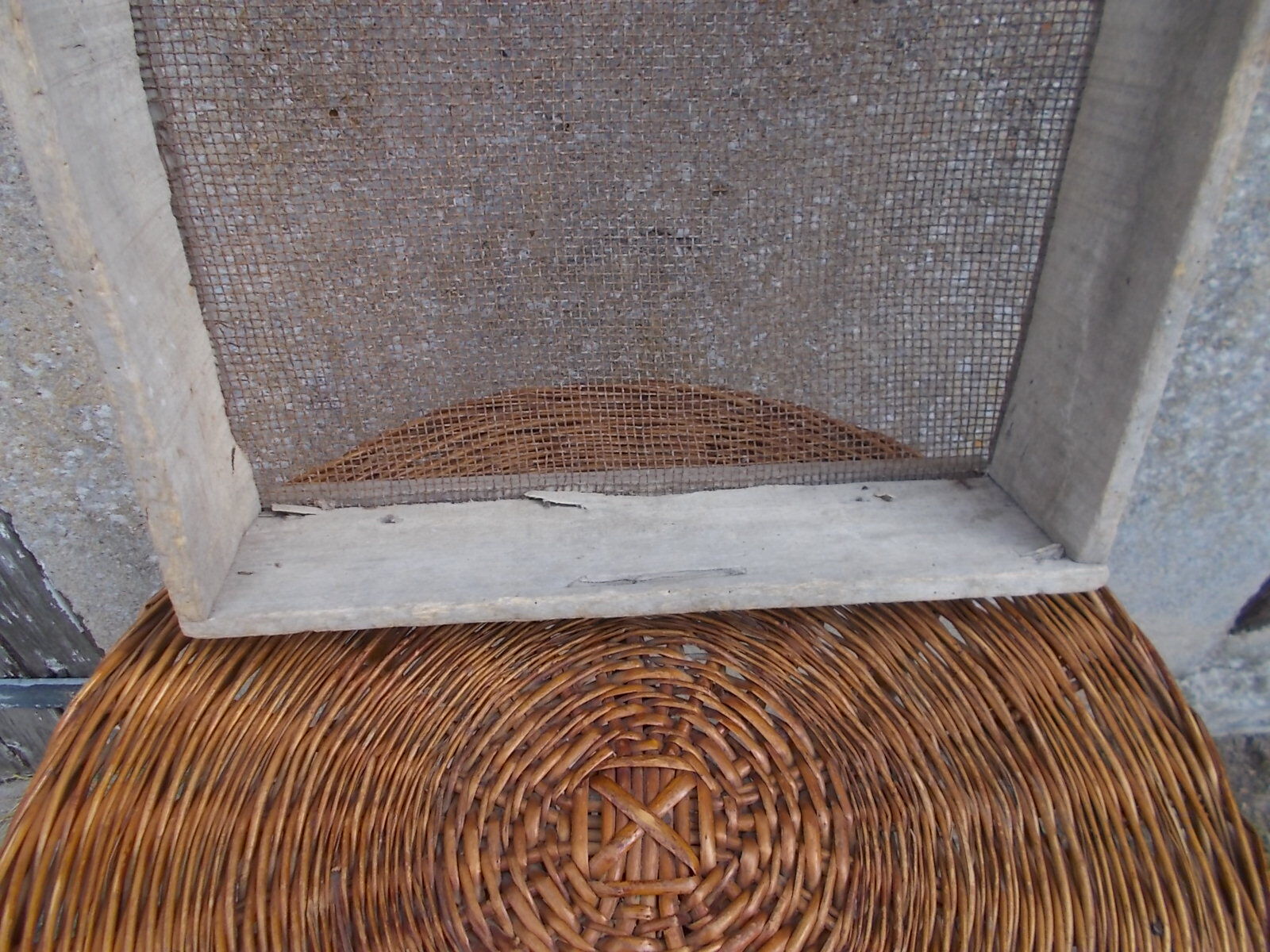 Old wooden sieve