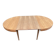 Authentic Scandinavian round table BAUMANN stripped in raw teak 1960