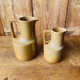 Duo of small pitchers in Brenne sandstone