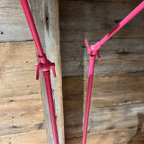Design floor lamp TWIN pink metal