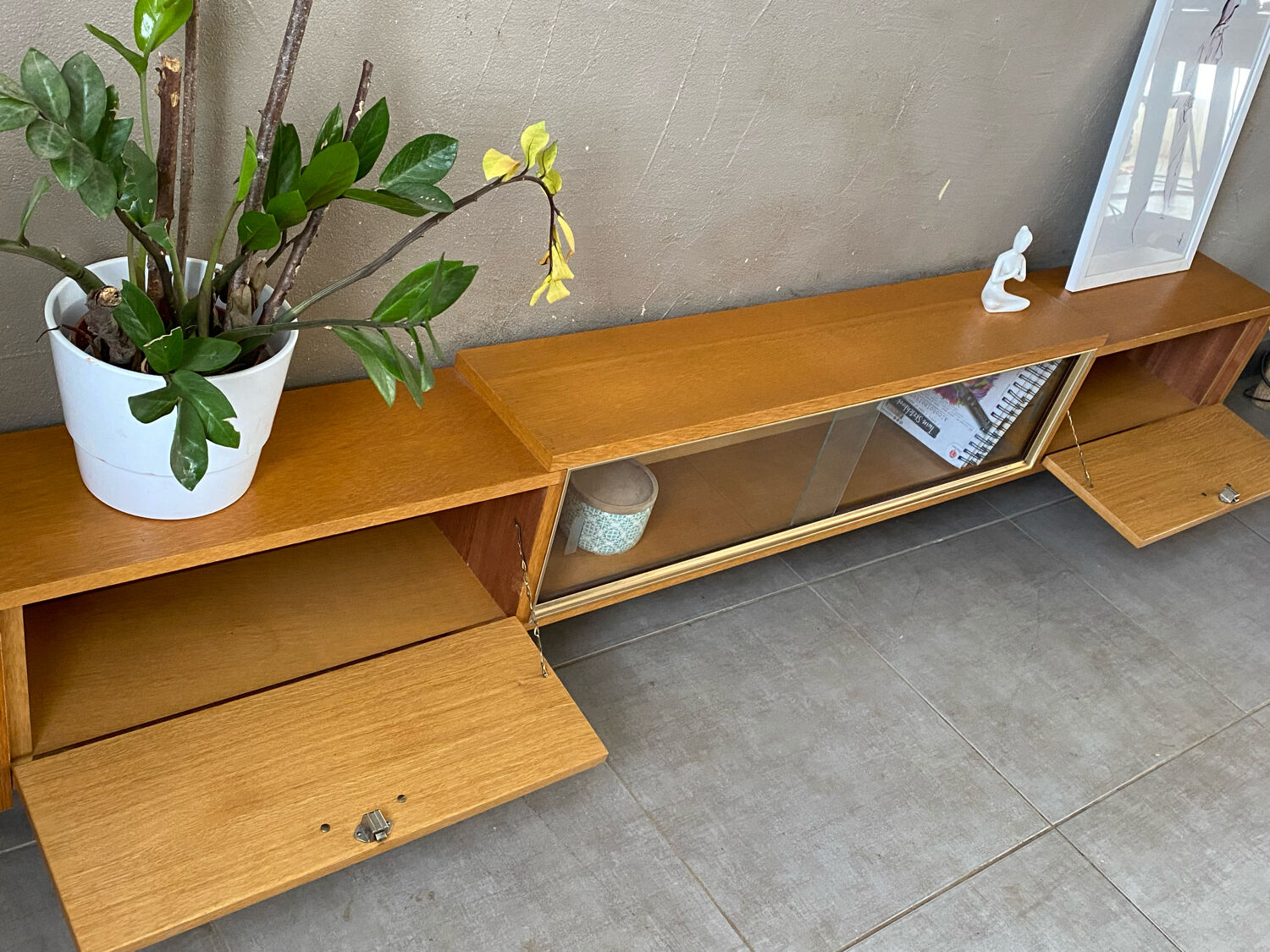Vintage wooden row from the 50s-60s