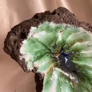 Lava stone enamelled catchall, 1970s