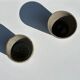 Set of 2 cups in Indonesian ceramic (brown & speckled glazed matte)
