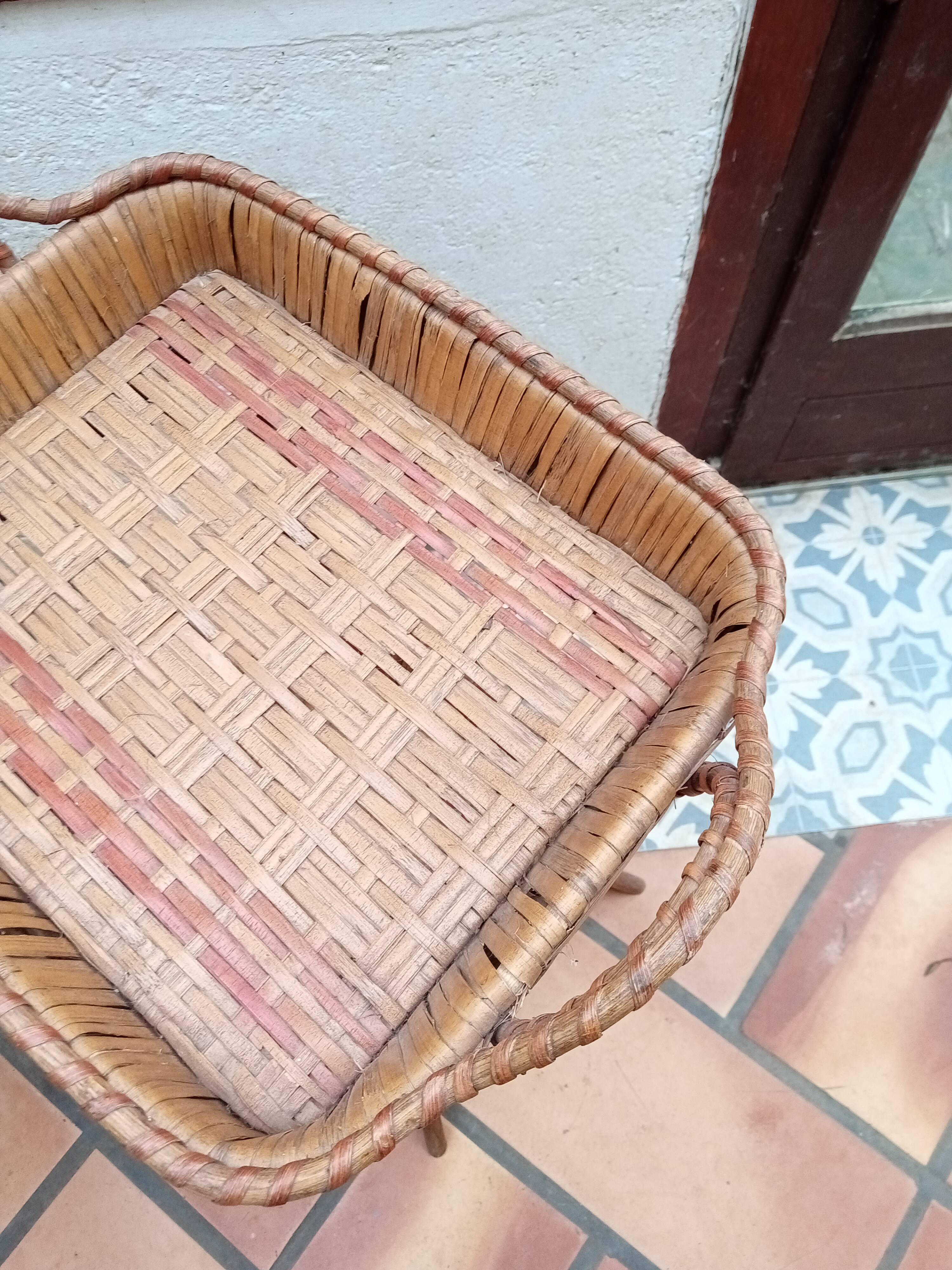 Small rattan table