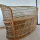 Vintage garden furniture in wicker rattan 1960 - complete 4-piece set