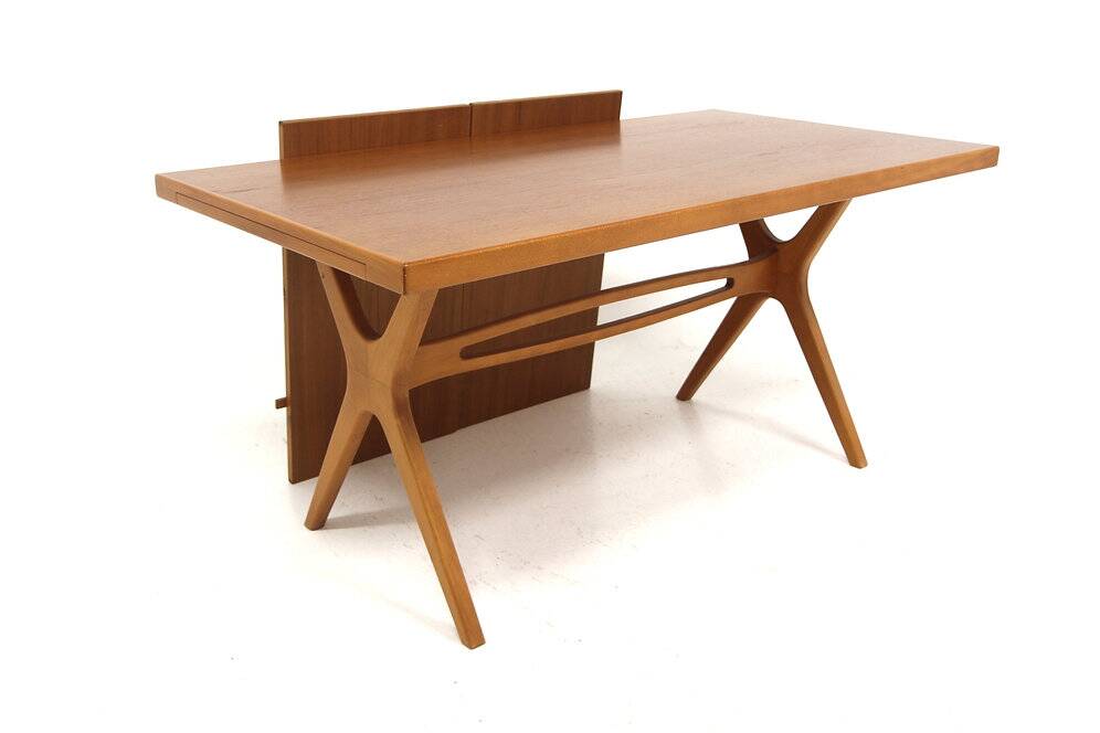 Scandinavian teak dining table, Treman, Sweden, 1960