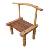 African Brutalist Chair