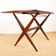 Table Scandinave Vintage, haute et basse, en Teck par Frederik Kayser 1960.