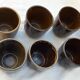 6 stoneware cups