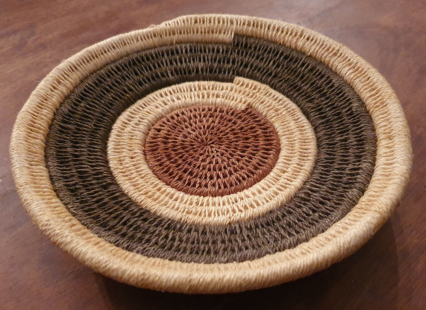 African woven basket, wall, woven basket, ethnic and natural, Botswana