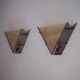Vintage wall lamps in metal and fibreglass, 1960s, set of 2