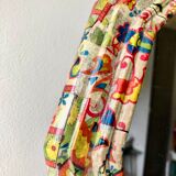 Vintage floral paper mirror