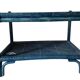 Vintage rattan and glass coffee table