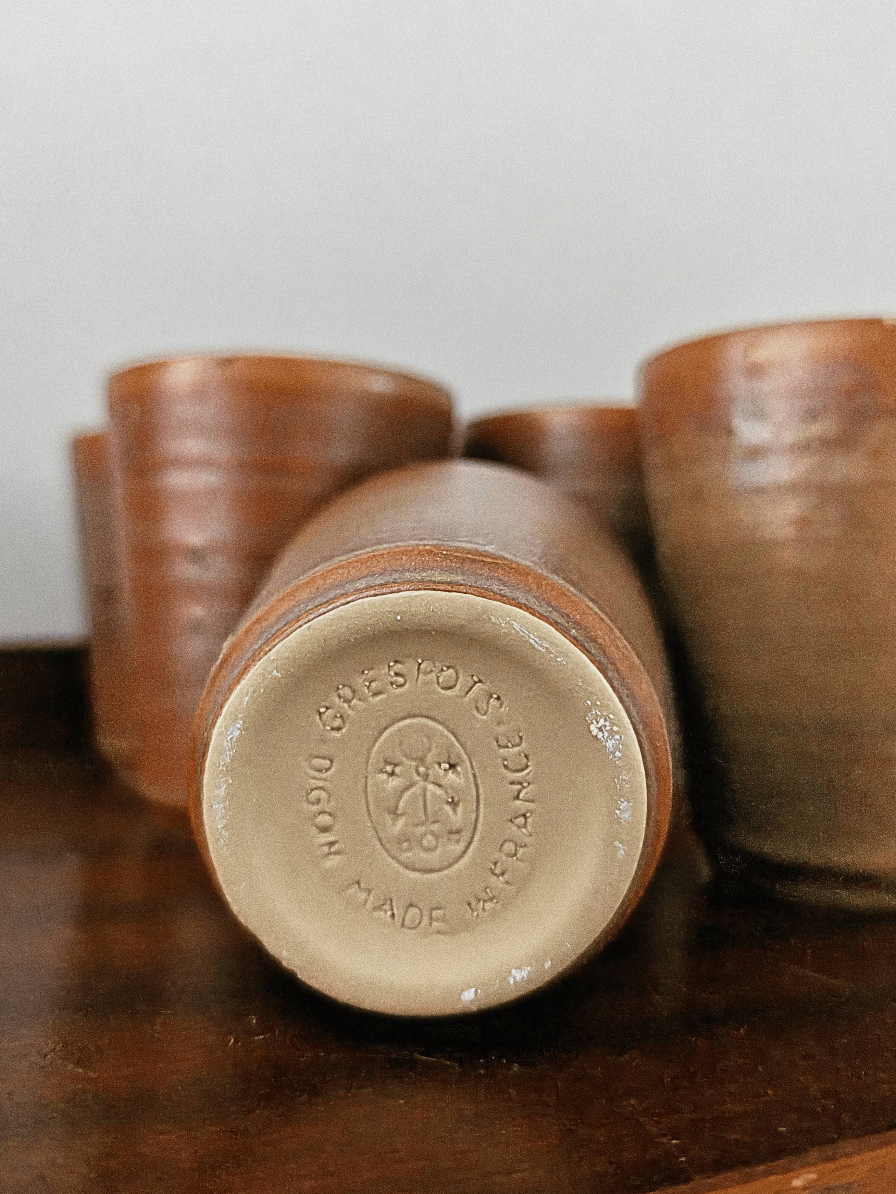 Vintage stoneware jug & cups