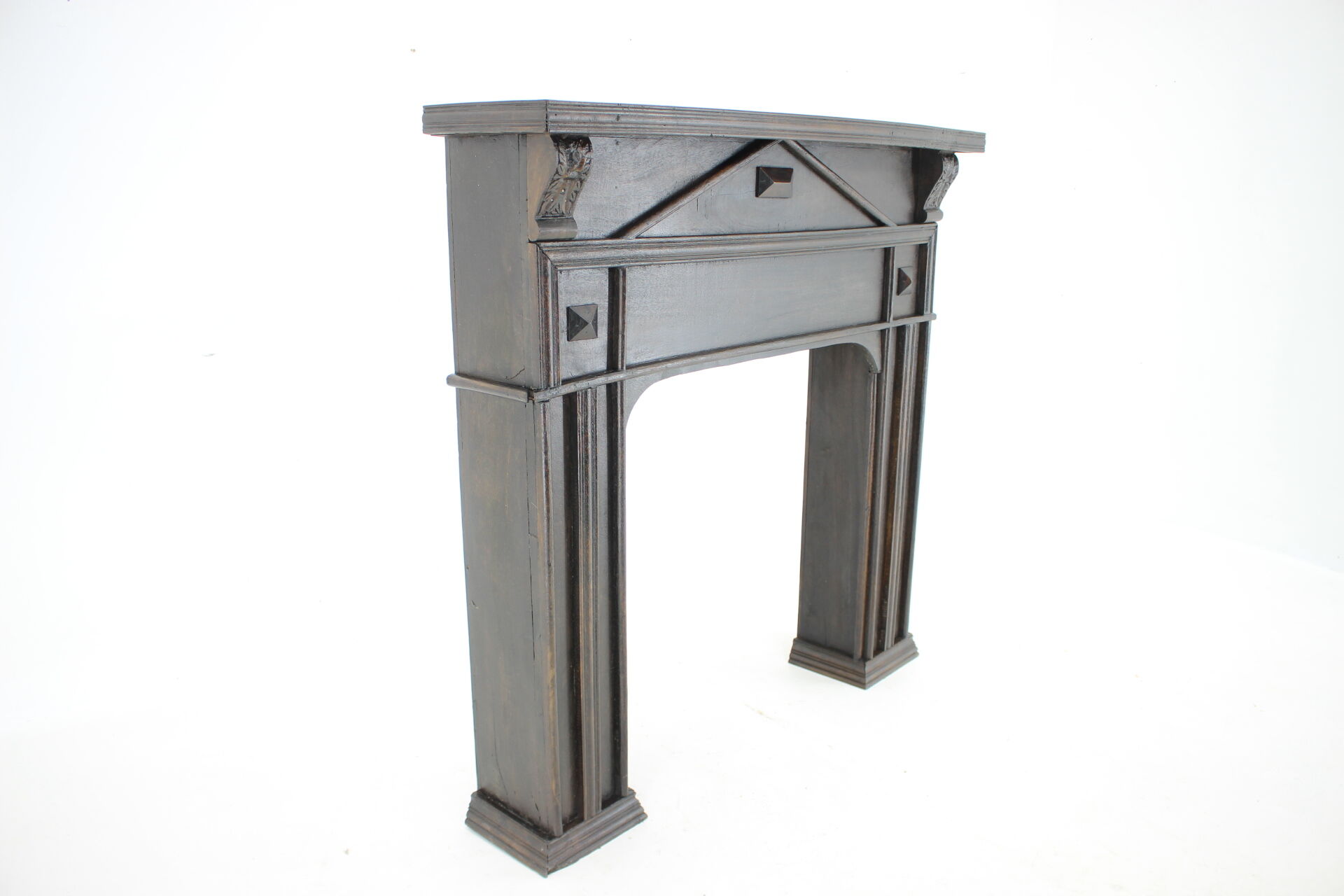 Antique Oak Fireplace Mantel