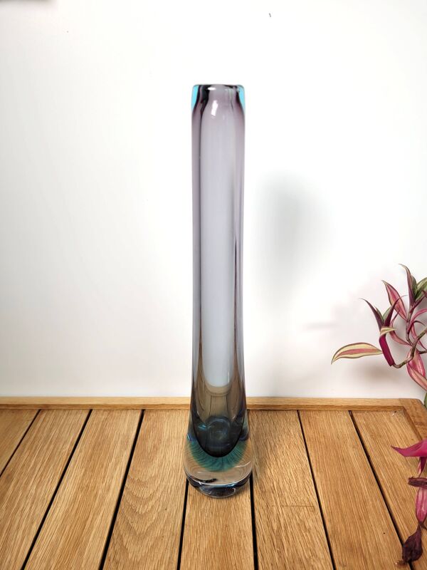 Vase soliflore verre Murano Sommerso