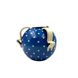 Vase Art Déco en céramique bleue, Rometti, Umbertide Italie années 1930
