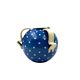 Art Deco blue ceramic vase, Rometti, Umbertide Italy 1930s