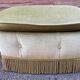 Pouf very large footrest old ottoman stool Art Deco 1940