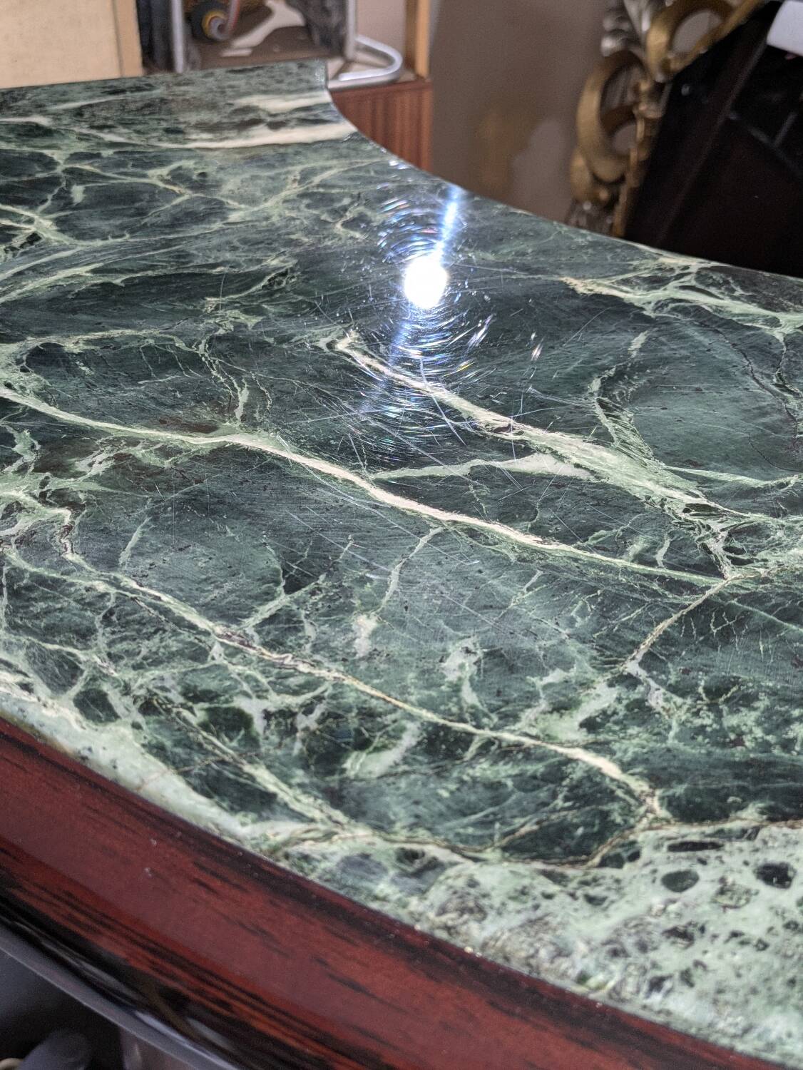Art deco bar in rosewood and marble