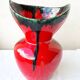 Vase rouge en céramique Vallauris
