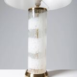 Pair of glass lamps by Bergboms Sweden 1970s