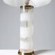 Pair of glass lamps by Bergboms Sweden 1970s