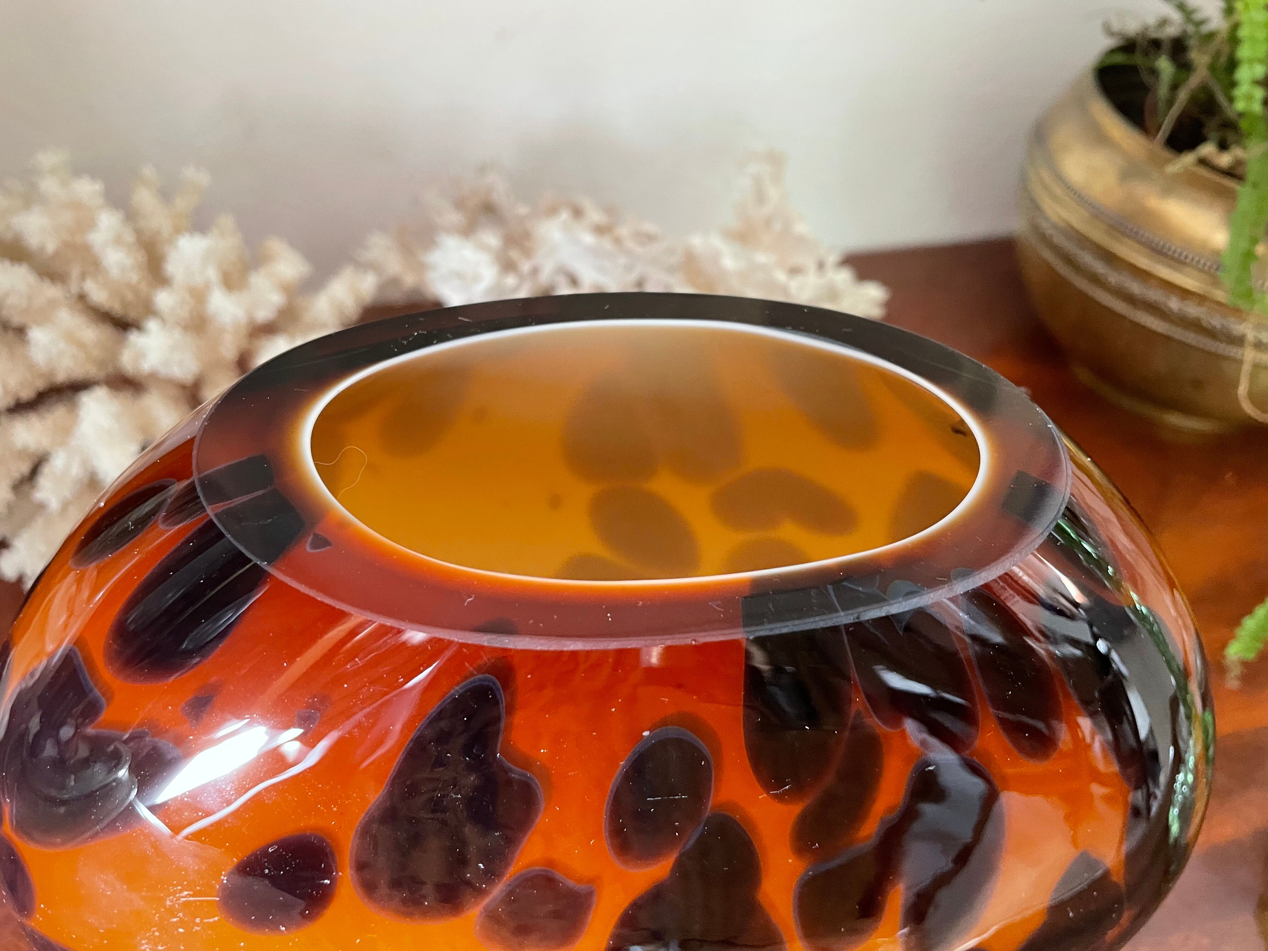 Vase tortoiseshell 80s