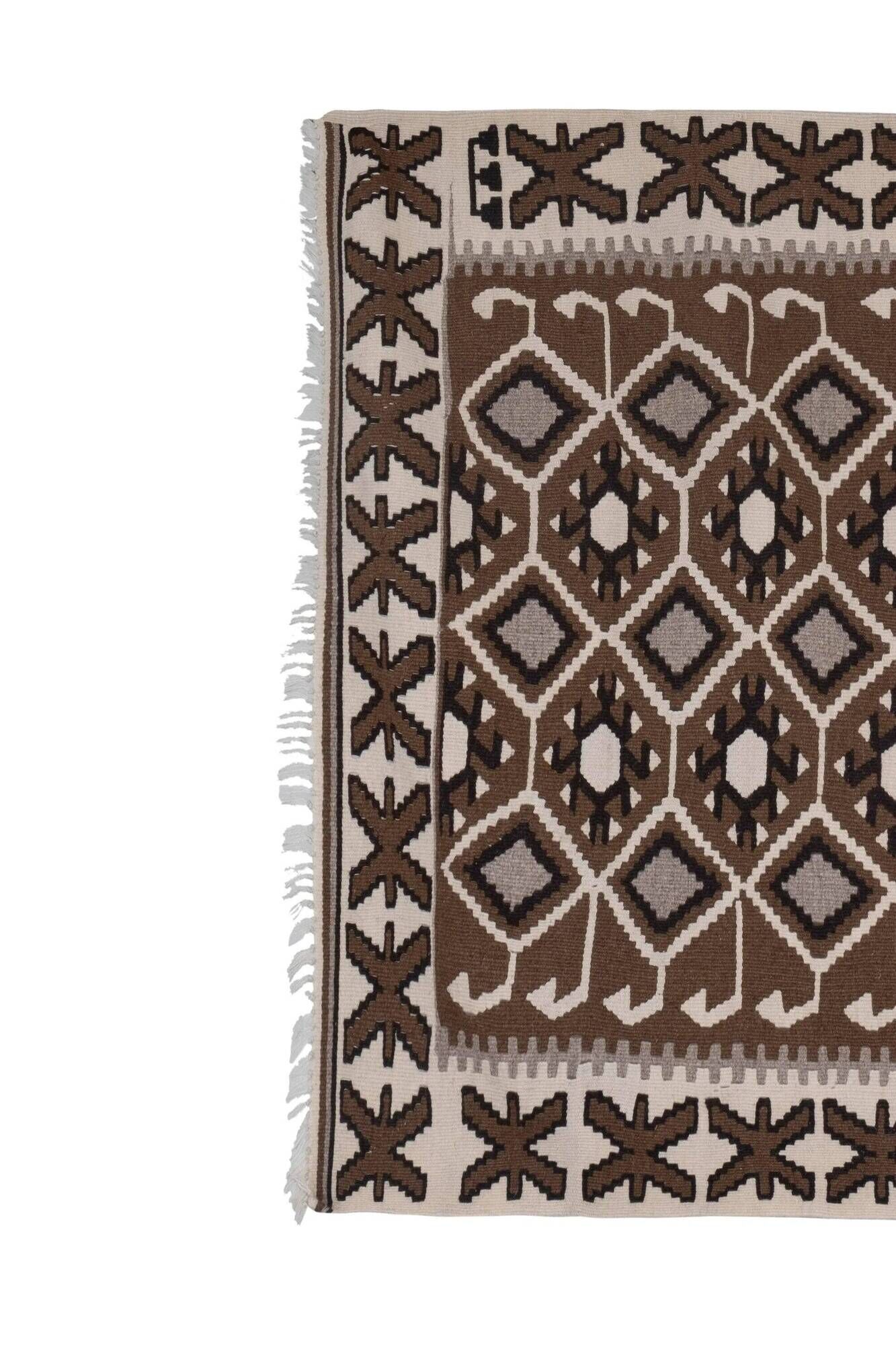 Vintage Turkish kilim, handwoven, 118x140 cm.