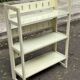 Vintage foldable wooden shelf from the 1980s.