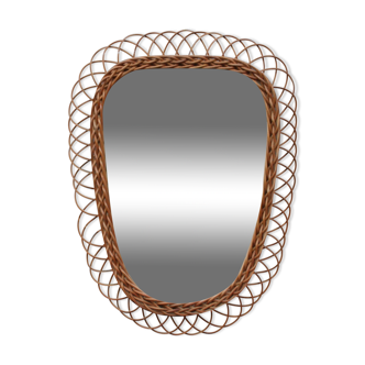Rattan mirror 65x50cm