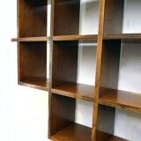 Cubical wall bookcase in laminated made in Italy 1970s