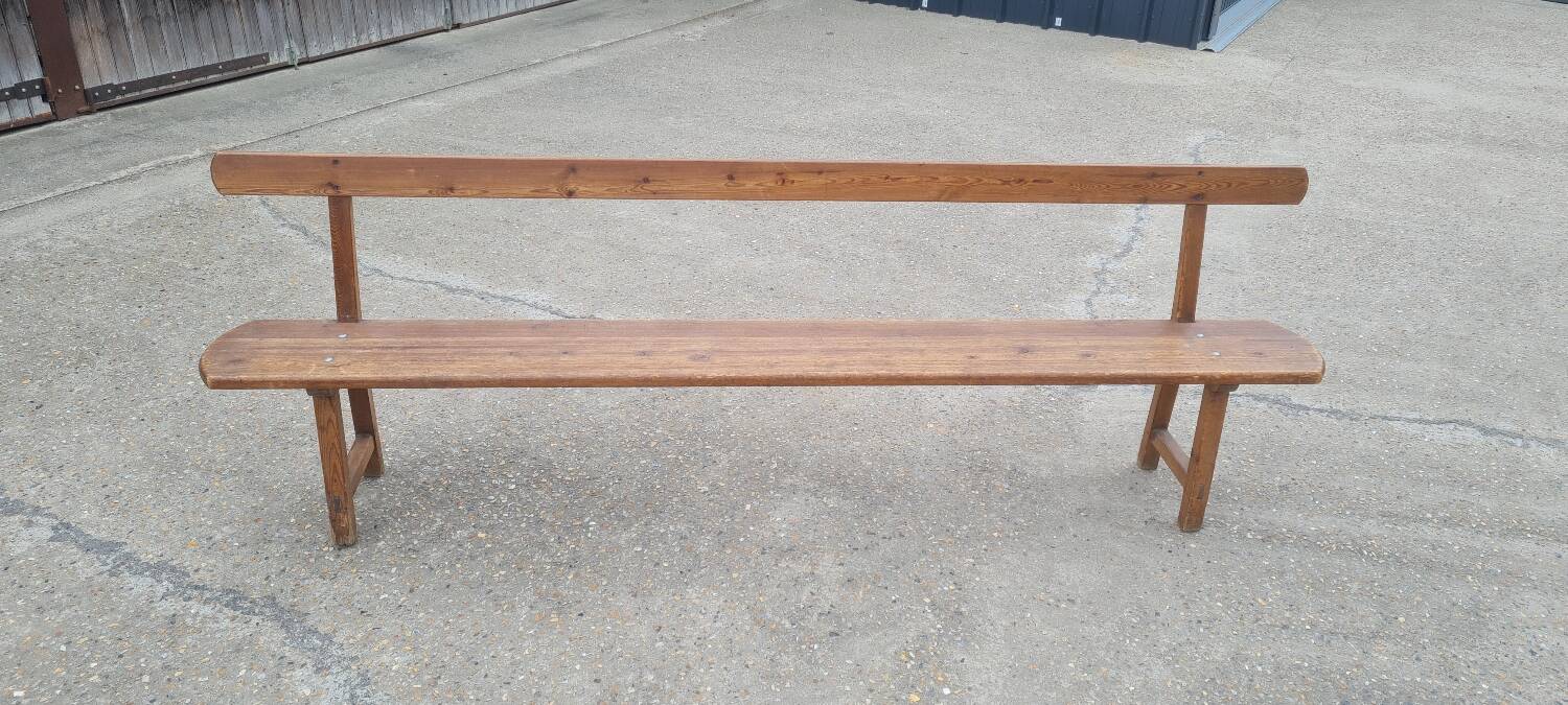 Solid wood church pew 1960