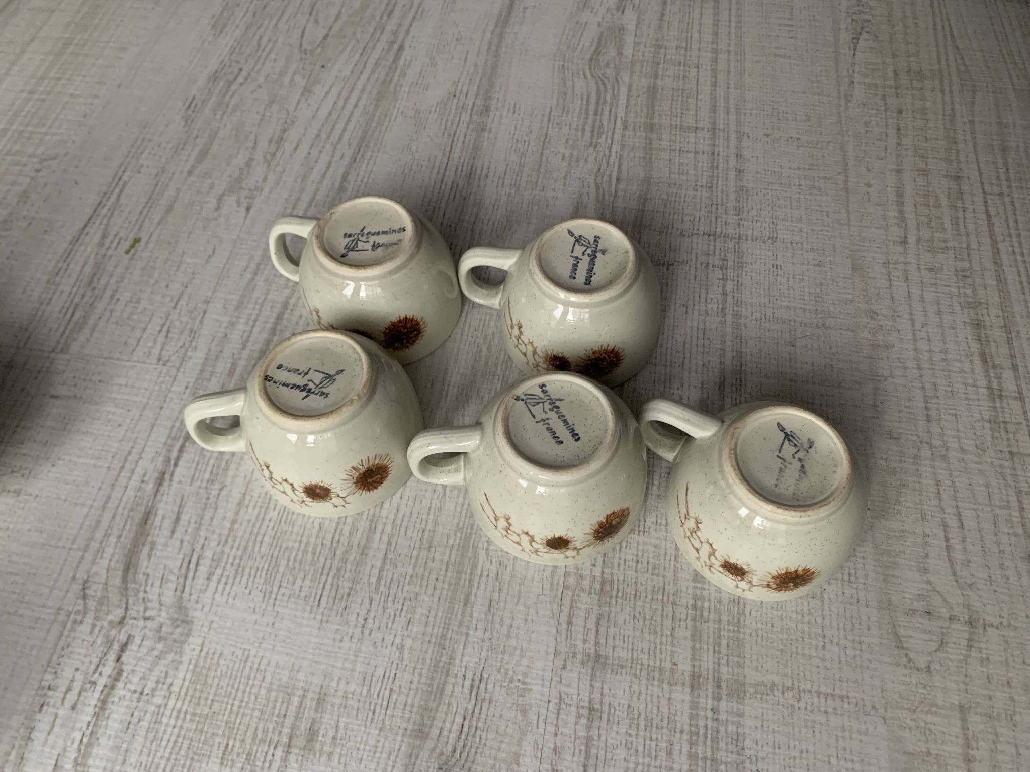Service à café chardon sarreguemines