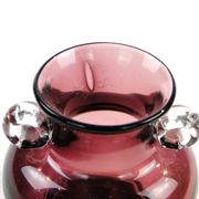 Vase, moderne du milieu du siècle, en verre, Pologne, années 1970