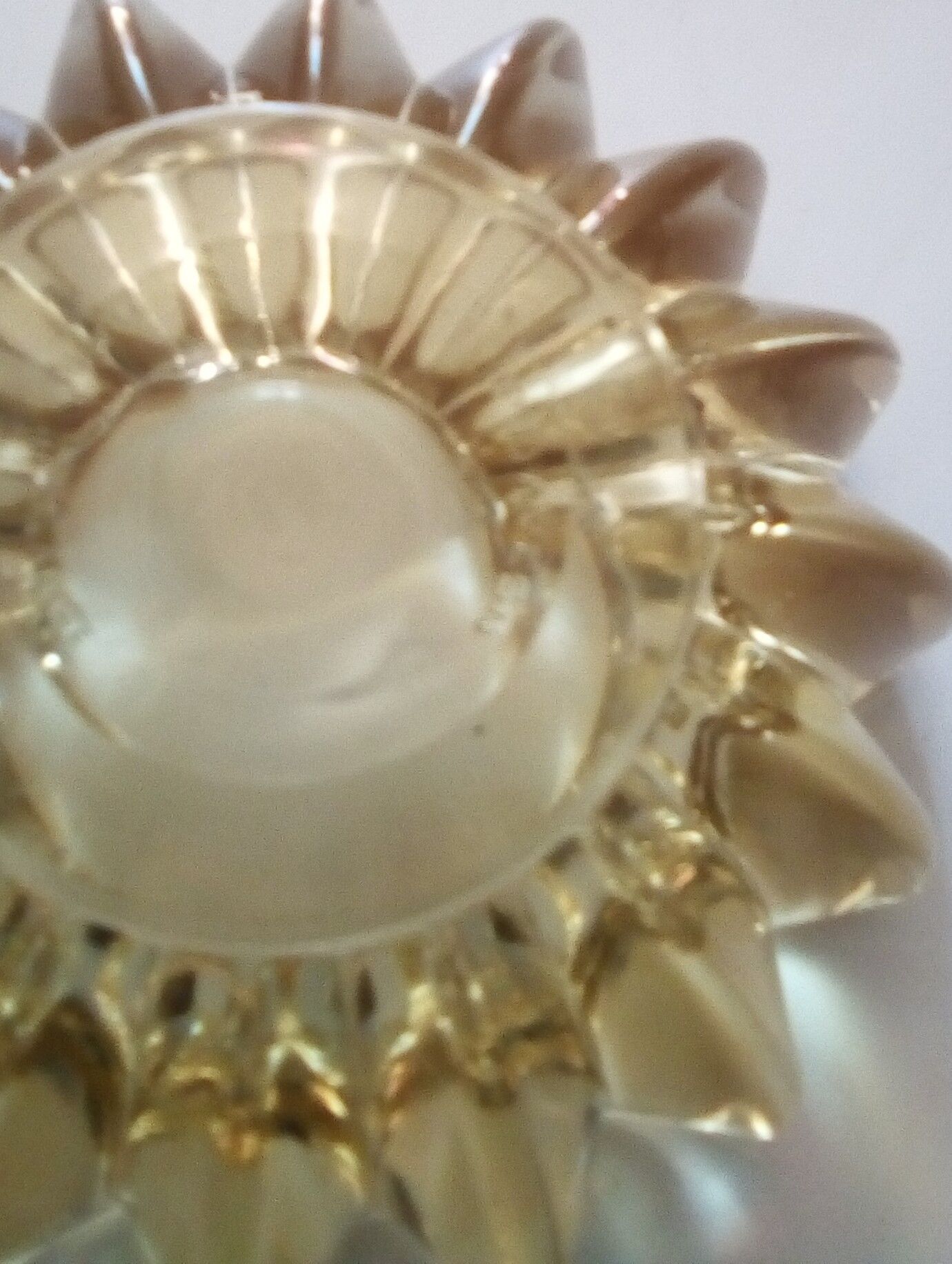 Vintage crystal ashtray, signed P.D Avesn 1940