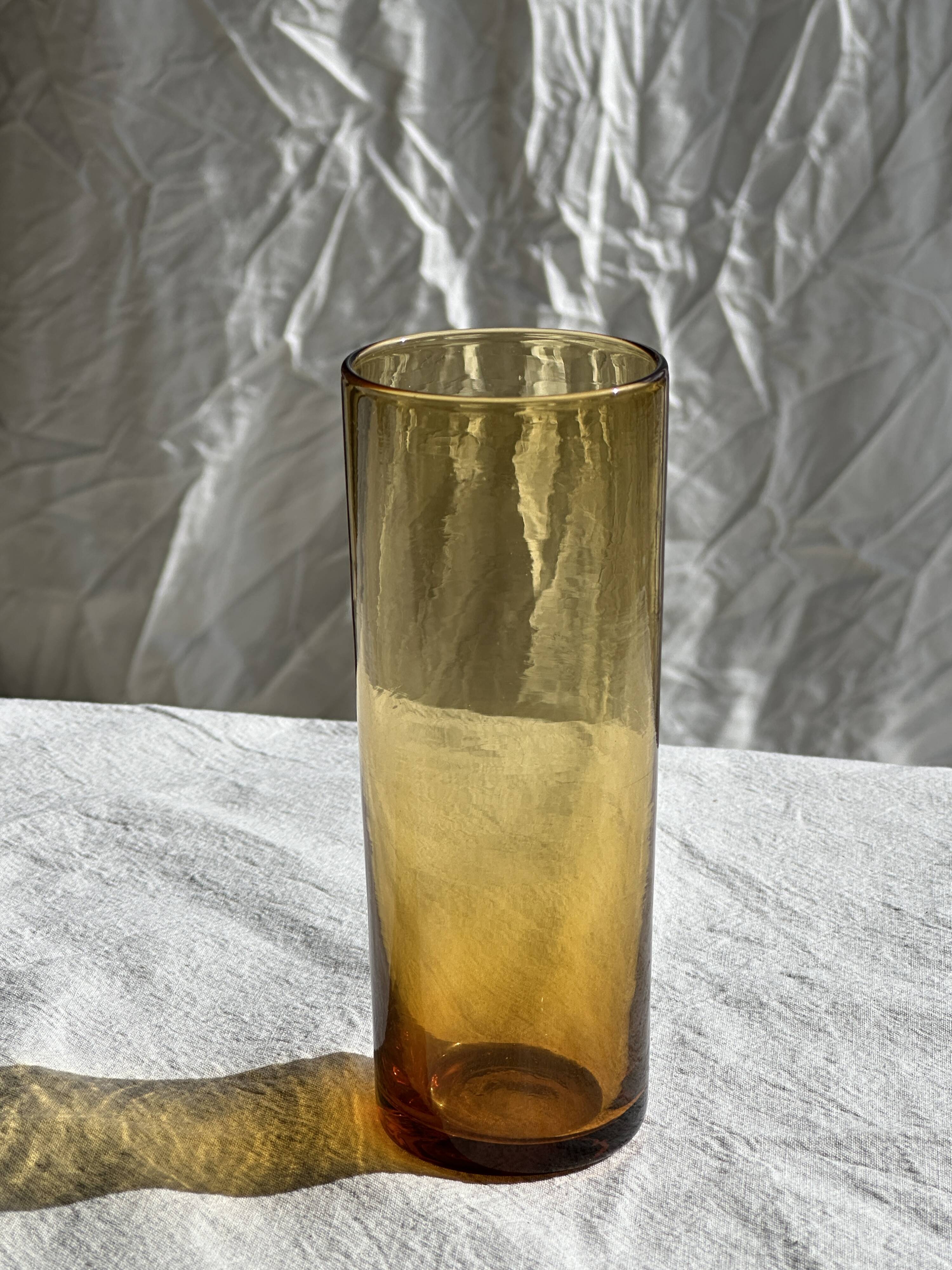 6 colored orangeade glasses