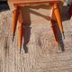 Pair of cherry wood marquetry bedside tables