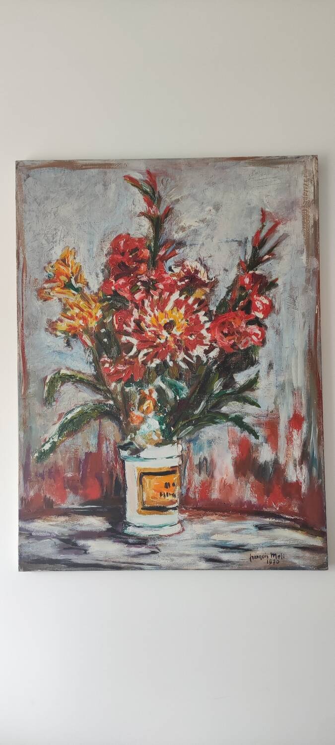 Oil on canvas signed