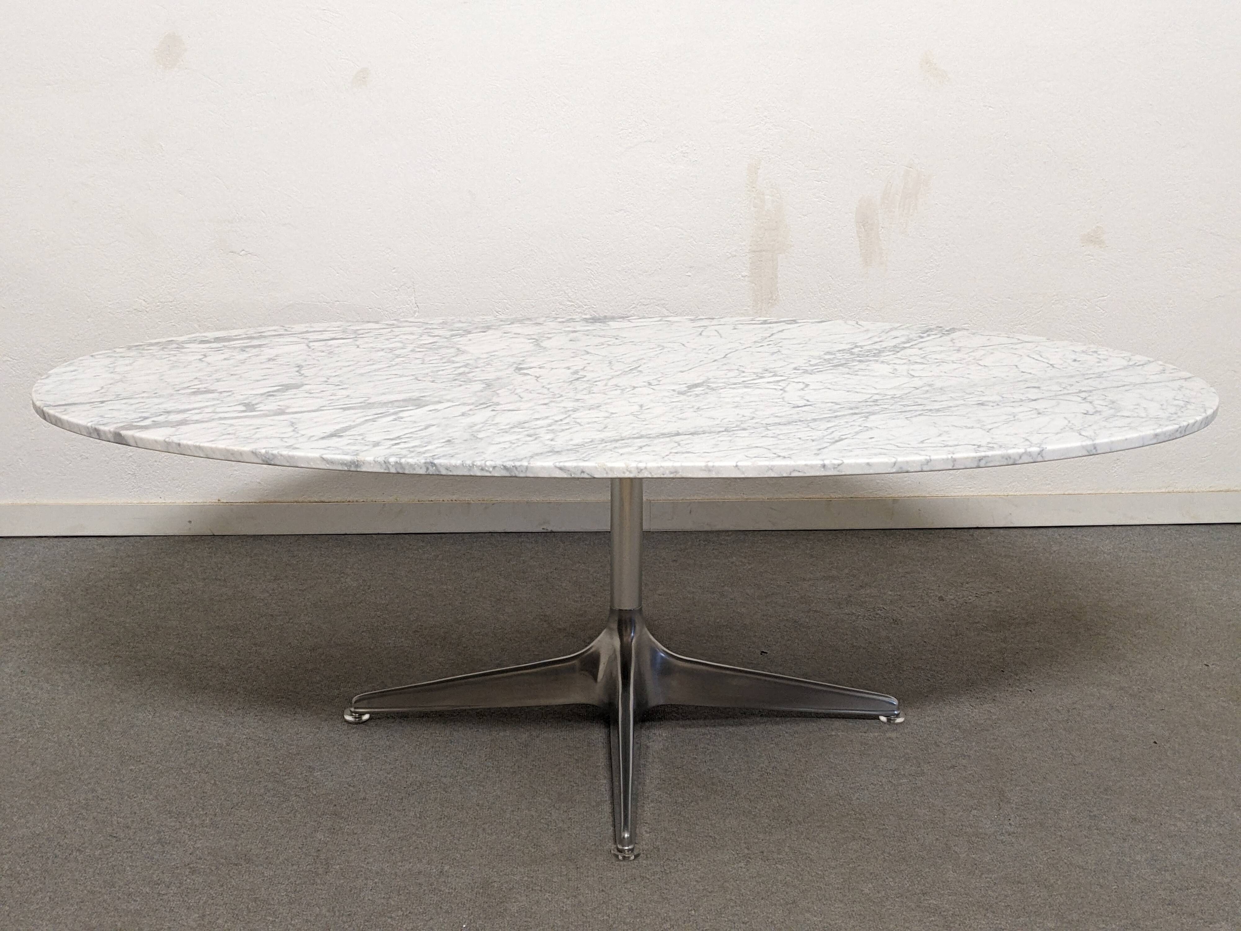 Oval marble coffee table by Horst Brüning, 1960s-1970s