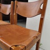 Dining room set table and 6 chairs Maison Regain in Elm