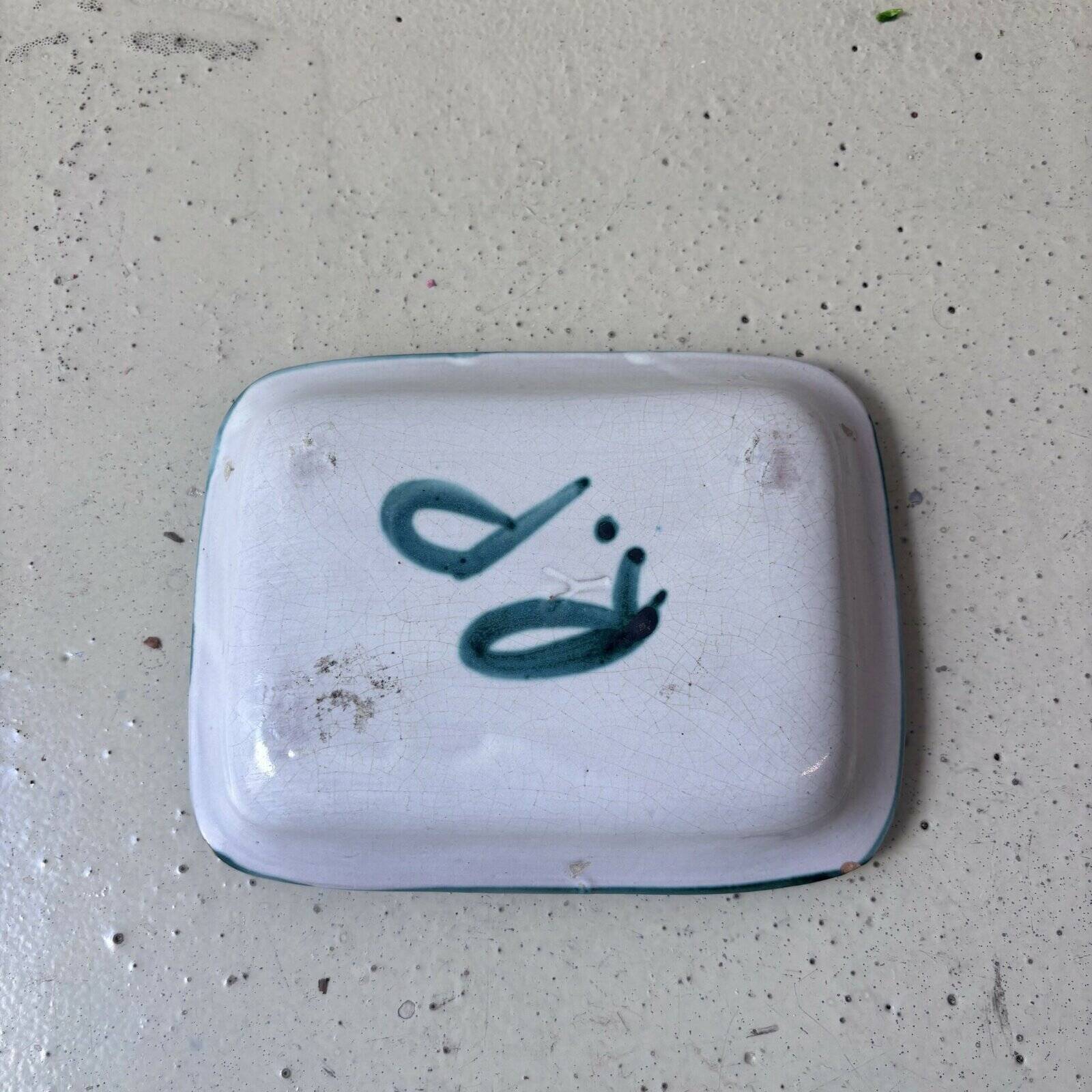 Coupelle rectangulaire en céramique de R. Picault, années 60